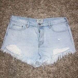 Free People denim shorts